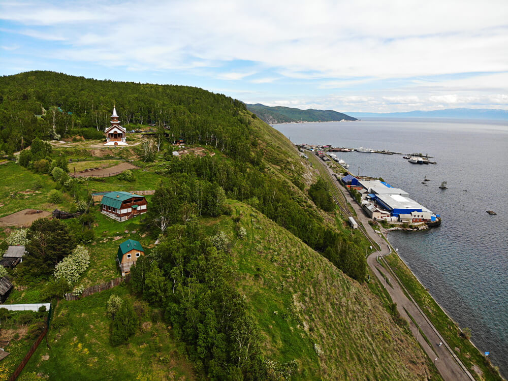 Порт Байкал вид с воздуха