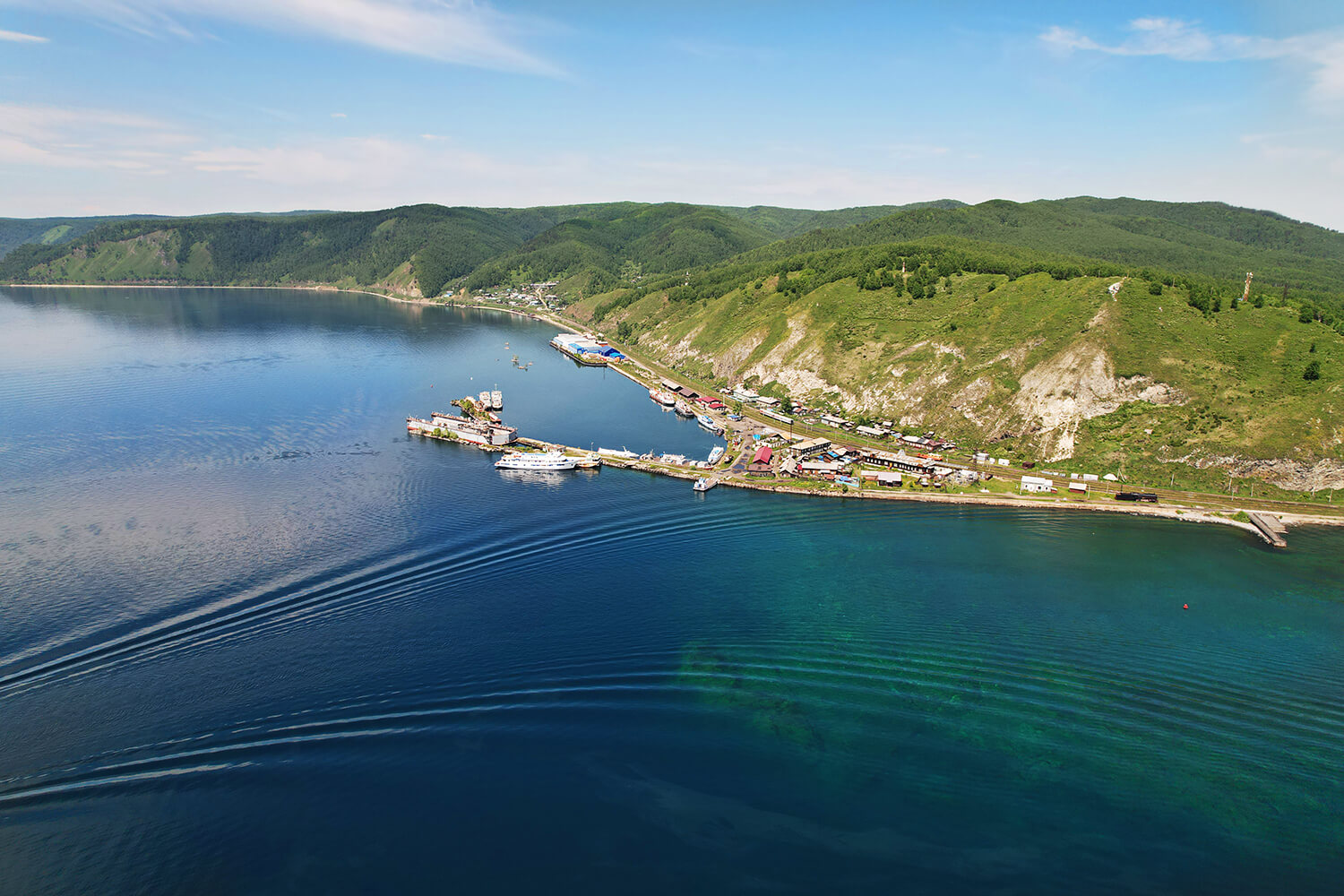 Порт Байкал с воздуха